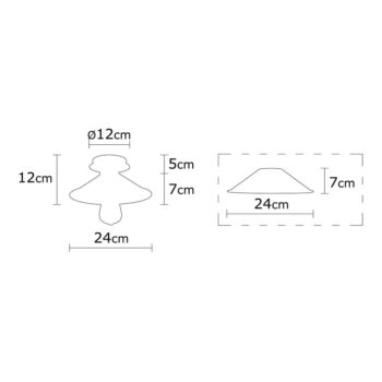 Stropné svietidlo v bronzovej farbe s kovovým tienidlom ø 24 cm Berceste – Opviq lights - Image 4