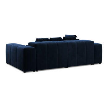 Modrá zamatová rohová pohovka (variabilná) Rome Velvet - Cosmopolitan Design - Image 4