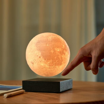 Čierna LED stolová lampa (výška  14 cm) Moon – Gingko - Image 2