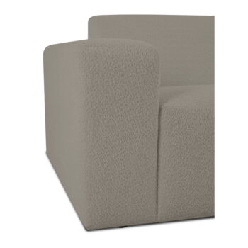 Svetlohnedá rohová pohovka z textílie buklé (do "U") Roxy – Scandic – Obrázok 4