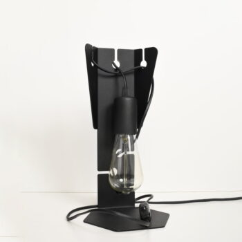 Čierna stolová lampa (výška  31 cm) Viking – Nice Lamps – Obrázok 3