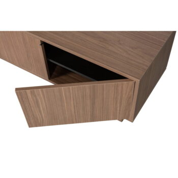 TV stolík v dekore orecha v prírodnej farbe 160x42 cm Seppe – WOOOD – Obrázok 5
