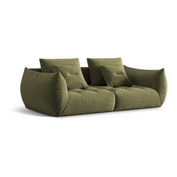 Svetlozelená pohovka z textílie bouclé 232 cm Bloom – Micadoni Home - Image 3