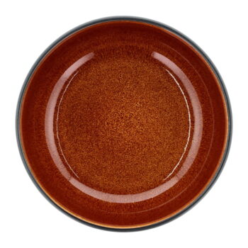 Čierno-oranžová misa z kameniny ø 18 cm – Bitz - Image 2