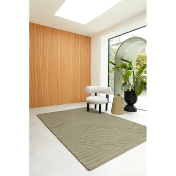 Khaki vlnený koberec 200x290 cm Hague – Asiatic Carpets - Image 3