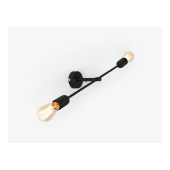 Čierna nástenná lampa na 2 žiarovky CustomForm Twigo, šírka 60 cm - Image 2