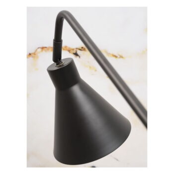 Čierna stojacia lampa s kovovým tienidlom (výška 153 cm) Lyon – it's about RoMi – Obrázok 3