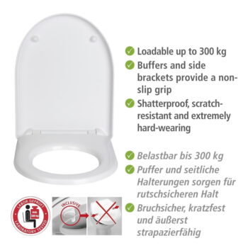 Záchodová doska s automatickým zatváraním Sindia - Wenko - Image 6