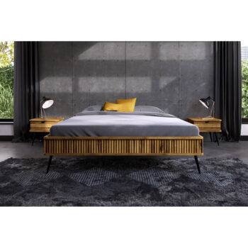 Dvojlôžková posteľ z dubového dreva 180x200 cm Kula - The Beds – Obrázok 4