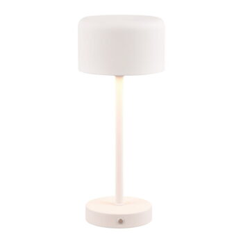 Biela LED stmievateľná stolová lampa (výška 30 cm) Jeff – Trio - Image 3