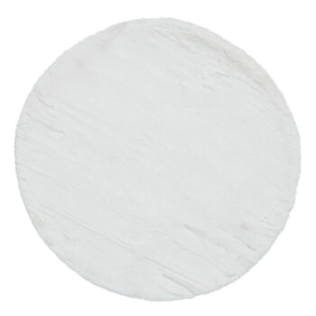Biely koberec Think Rugs Teddy, ⌀ 120 cm