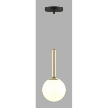 Závesné svietidlo v zlatej farbe so skleneným tienidlom ø 15 cm One – Squid Lighting - Image 2