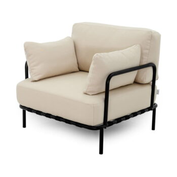 Béžové polstrované záhradné kreslo Salve – Sit Sit - Image 9