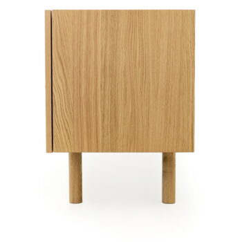 Čierny/prírodný TV stolík v dekore duba 175x60 cm Porto - Woodman - Image 8