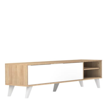 TV stolík v dekore duba v bielo-prírodnej farbe 165x43 cm Prism – TemaHome – Obrázok 5