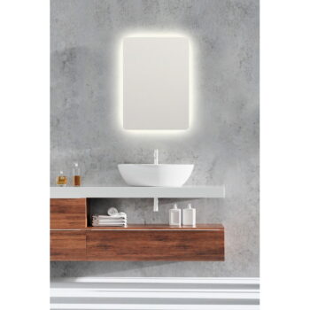 Nástenné zrkadlo s osvetlením 50x70 cm Luna – Mirrors and More - Image 2
