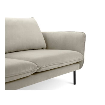 Béžová zamatová pohovka Cosmopolitan Design Vienna, 160 cm - Image 2