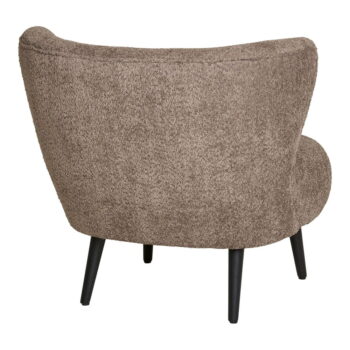 Hnedé kreslo z textílie buklé Covelo – House Nordic - Image 4