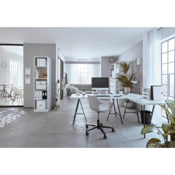 Biely kartónový úložný box s vekom 32x36x31 cm Click&Store – Leitz - Image 2