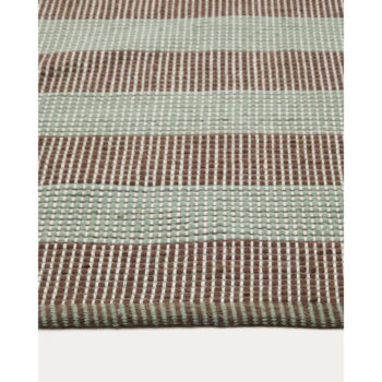Vonkajší koberec z recyklovaných vlákien v hnedo-mentolovej farbe 200x300 cm Fonol – Kave Home – Obrázok 4