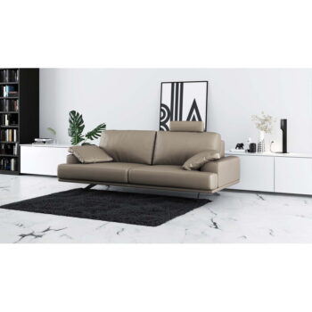 Svetlohnedá kožená pohovka 220 cm Prado – MESONICA - Image 3