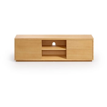 TV stolík v dekore duba v prírodnej farbe 150x44 cm Abilen - Kave Home