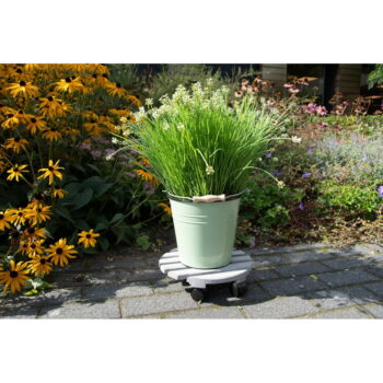 Podložka pod kvetináč z borovicového dreva Esschert Design, ⌀ 29 cm - Image 2