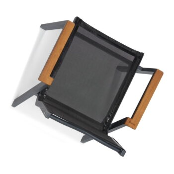 Čierne kovové záhradné stoličky v súprave 6 ks Ottowa – Floriane Garden – Obrázok 2