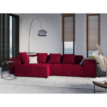 Červený zamatový vankúš k modulárnej pohovke Rome Velvet - Cosmopolitan Design - Image 5
