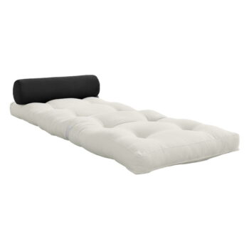 Bielosivý futónový matrac 70x200 cm Wrap Natural/Dark Grey – Karup Design