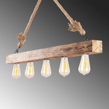 Závesné svietidlo v prírodnej farbe Erebos – Opviq lights - Image 5