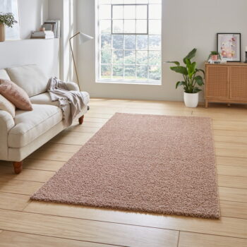 Umývateľný koberec z recyklovaných vlákien v lososovej farbe 120x170 cm Bali – Think Rugs – Obrázok 3