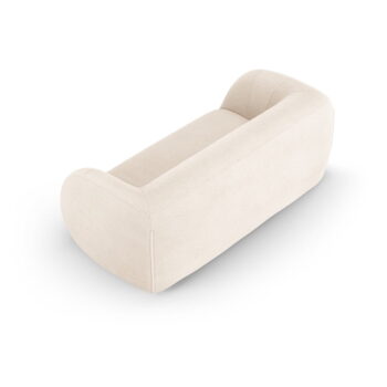 Krémová pohovka z textílie buklé 210 cm Essen – Cosmopolitan Design - Image 3