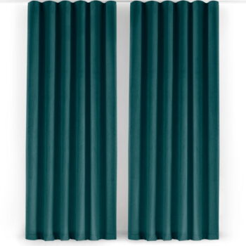 Zamatový dimout záves v petrolejovej farbe 200x270 cm Velto – Filumi - Image 10