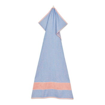 Modro-ružová froté osuška z Bio bavlny 70x140 cm Check – JUNA – Obrázok 4