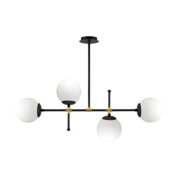 Čierne závesné svietidlo Squid Lighting Kruva, výška 57 cm - Image 3