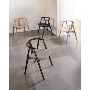 Čierna jedálenská stolička Relate – Unique Furniture - Image 3