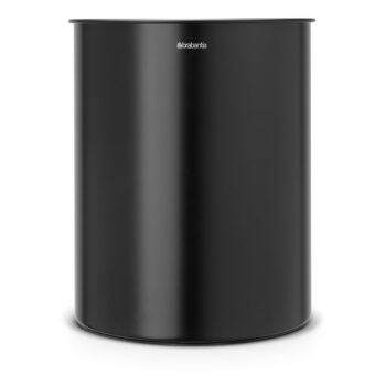Matne čierny oceľový odpadkový kôš 15 l – Brabantia