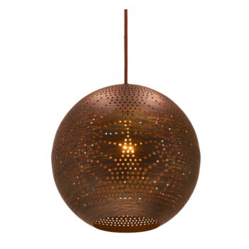 Koňakovohnedé závesné svietidlo s kovovým tienidlom Sfinks – Candellux Lighting - Image 7