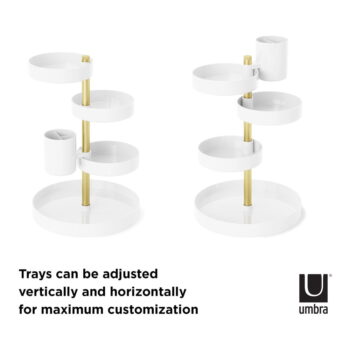 Biely plastový kúpeľňový organizér na kozmetiku Pirouette - Umbra – Obrázok 7