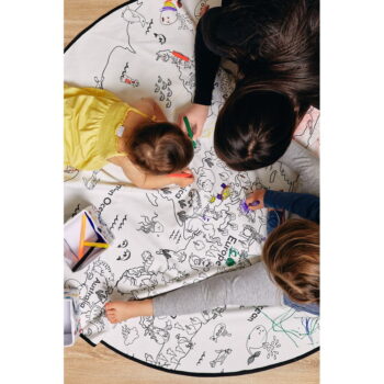 Vyfarbovací detský koberec Butter Kings Colouring World, ø 130 cm - Image 2