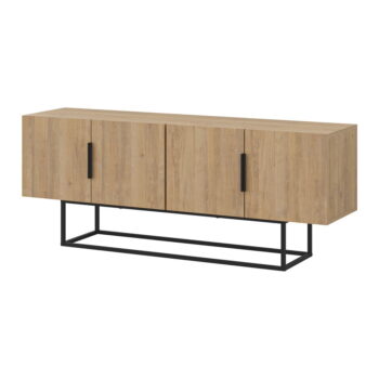 TV stolík v dekore duba v prírodnej farbe 140x55 cm Titan – Marckeric - Image 3