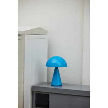 Modrá LED stmievateľná stolová lampa (výška 20 cm) Mush – Hübsch – Obrázok 4