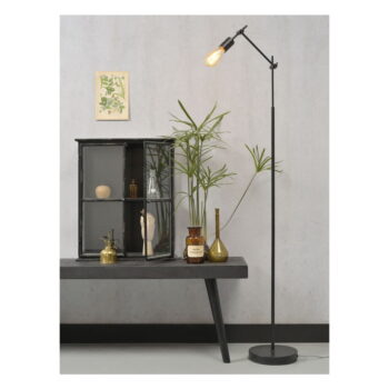 Čierna stojacia lampa s kovovým tienidlom (výška 170 cm) Sheffield – it's about RoMi - Image 2