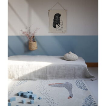 Modro-krémový detský koberec 120x170 cm Goosy - Nattiot – Obrázok 4