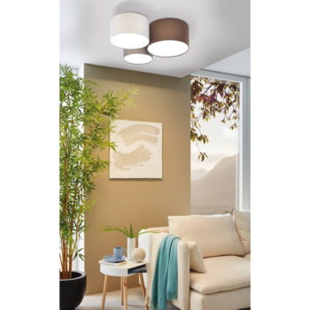 Sivo-hnedé stropné svietidlo 49,5x61 cm PASTORE – EGLO - Image 2