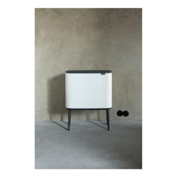 Biely dotykový oceľový odpadkový kôš na triedený odpad 33 l Bo Touch Bin – Brabantia - Image 4
