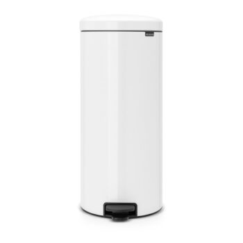 Biely nášľapný oceľový odpadkový kôš 30 l NewIcon – Brabantia - Image 3