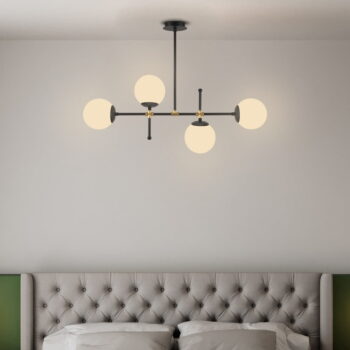 Čierne závesné svietidlo Squid Lighting Kruva, výška 57 cm - Image 4