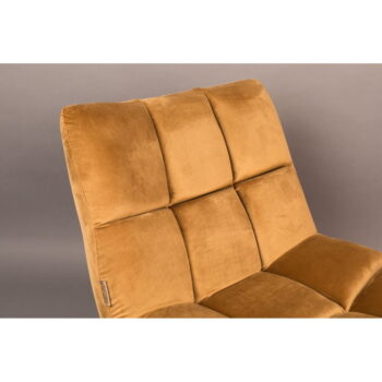 Zamatové kreslo v horčicovej farbe Bar – Dutchbone - Image 10
